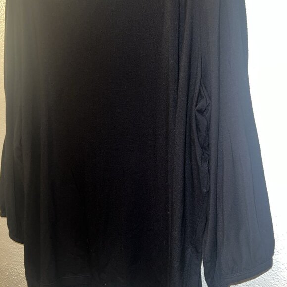 Lauren Ralph Lauren Plus Size Dolman Sleeve Metallic Knit tonic 3X, Black - Picture 7 of 8